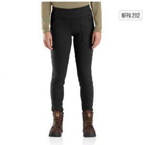 Carhartt Gray Force Fitted Midweight Utility Legging Pants Small Tall